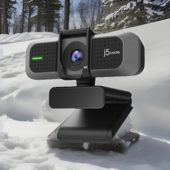 j5create USB 4K ULTRA HD Webcam Sensor Wide Angle Privacy Cov NIB Diagonal View - Picture 1 of 6